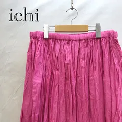 ichi イチ Cotton Voile Crinkle Skirt  221223 ギャザー スカート Free ピンク コットンボイル フレアスカート レディースのサムネイル