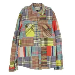 RALPH LAUREN ラルフローレン Denim & Supply デニムアンドサプライ チェック パッチワーク 長袖 シャツ マルチカラー系 L/G【中古】