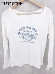 ◇ BAYFLOW ベイフロー プリント 長袖 Tシャツ カットソー サイズ3 ホワイト レディース 【中古】 【1002802064371】