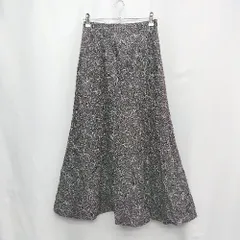 ◇ ⊂ NATURAL BEAUTY BASIC ナチュラルビューティーベーシック 膝下丈 台形 スカート サイズS ブラウン系 レディース E  【1505130012811】