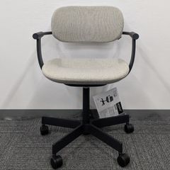 【期間限定セール中】バーテブラ03 5本脚 肘付 CD張地 ナイロンキャスター フレームカラー:ブラックT 座カラー:エクリュベージュ「KG-825CD-T1H9」