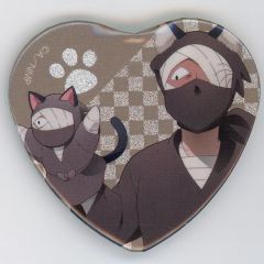 忍たま乱太郎 ハート型缶バッジ雑渡昆奈門 - メルカリ
