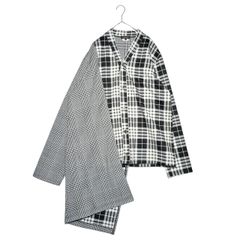 COMME des GARCONS HOMME PLUS(コムデギャルソンオムプリュス) 21AW DARKROOM期 Asymmetric check cardigan ダークルーム アシンメトリー チェック カーディガン PH-T012のサムネイル