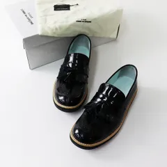 定価4.8万 tricot COMME des GARCONS トリココムデギャルソン エナメルタッセルローファー/ブラック パテント【2400013338110】のサムネイル