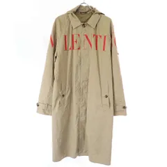VALENTINO ヴァレンティノ 19AW ロゴプリントコットンステンカラーコート SV3CJB855C2 ベージュ 46のサムネイル