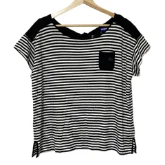 Burberry Blue Label(バーバリーブルーレーベル) 半袖カットソー サイズ38 M レディース美品  - 黒×白 ボーダー