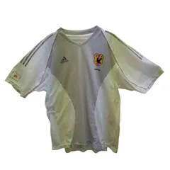 X09205 半袖Tシャツ adidas アディダス サッカーウェア 裏地 メッシュ付き 白色 グレー JFA ロゴプリント 日本製 スポーツ