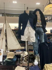 ポロ ラルフローレン) リネン ユーティリティー ジャケット (ネイビー L ）