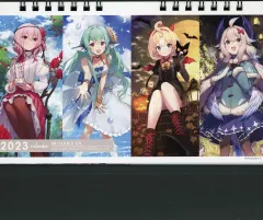 【中古】カレンダー NIJISANJI EN 2023年度 卓上カレンダー LazuLight ＆ OBSYDIA ＆ Ethyria ver. にじさんじオフィシャルストア限定