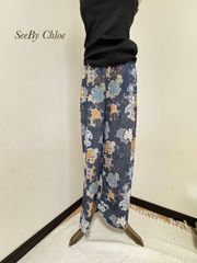 Seeby  Chloe デザインパンツ　柄パンツ　シーバイクロエ