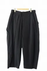 ヨウジヤマモト YOHJI YAMAMOTO POUR HOMME プールオム テーパード タックパンツ HB-P65-100 3 黒 ブラック ブランド古着ベクトル 中古 ☆AA★ 250915のサムネイル