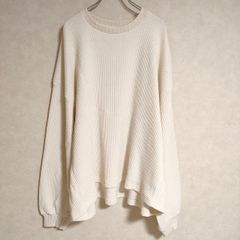 refomed AZEAMI THERMAL TEE RECU-001 定価18700円 長袖 ワッフルカットソー ニット キナリ メンズ リフォメッド【中古】4-0813M△