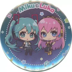 【中古】バッジ・ピンズ 初音ミク＆巡音ルカ メタリック缶バッジ 「初音ミク Happy 16th Birthday×ローソン」