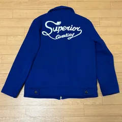 BEN DAVIS ベンデイビス メルトンジャケット スイングトップ ウールジャケット アウター ブルー ネイビー 青 刺繍ロゴ ジップアップ メンズ 防寒 カジュアル ストリート ワーク系 シンプル デイリーウェア おしゃれ 冬用 アメカジ 定番 人気 正規