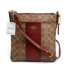 COACH コーチ キット メッセンジャー クロスボディ ショルダーバッグ ブラウン 41321 レディース 中古 極美品