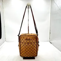 【‼️✨大幅値下げ✨‼️】GGキャンバス ショルダーバッグ メンズ レディース兼用 ベージュ ブラウン系