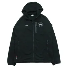 F.C.R.B. エフシーアールビー 22AW FCRB-222052 POLARTEC FLEECE POWER STRETCH ZIP UP GAITER HOODIE バックロゴ プリント ジップアップ フーディー パーカー XL【中古】