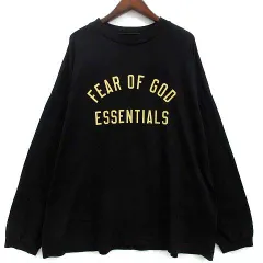 エフオージー エッセンシャルズ FOG ESSENTIALS フロントロゴ Tシャツ ロンT 長袖 ブラック 黒 L
