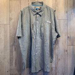 MAGELLAN フィッシングシャツ 半袖 グレー ビッグサイズ【メンズ2XL】