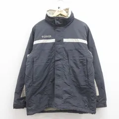L/古着 コロンビア 長袖 舞う点 ジャケット メンズ 00s ワンポイントロゴ グレー他 内側フリース 25sep26 中古 アウター