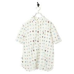 VINTAGE PRINTED SHIRT/L