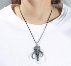 2種類 セット マンダロリアンネックレス  スターウォーズ  シルバー＆クローム