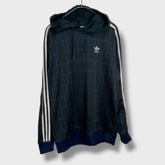 □アディダス タータンチェック ジャージ パーカー 千鳥 XO 清木場俊介 