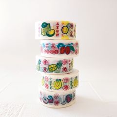 100 pattern paper tape 台湾マステ（くだもの）
