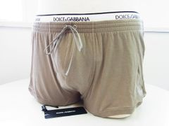 ドルチェ＆ガッバーナ★ドルガバ D&G 紐付きボクサーパンツ★L/XLカーキ深緑