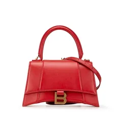BALENCIAGA アワーグラス　レッド　ショルダーバッグ レッド（赤）系 BALENCIAGA HOURGLASS(バレンシアガ アワー