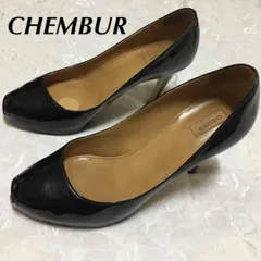 【美品】CHEMBUR　チェンバー　ハイヒール　パンプス 　ブラック　24cmのサムネイル