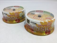 5159 【未開封】TDK CD-R 約80分 20枚ｘ2セット（合計40枚） DearMUSIC 音楽用 インクジェットプリンタ対応