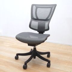 エルゴヒューマン Ergohuman スマート 肘無オフィスチェア グレー エラストメリックメッシュ ランバーサポート EG17296 中古オフィス家具