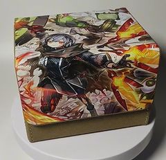 デッキケース 閃刀姫 レイ 遊戯王 レザー カードケース - メルカリ
