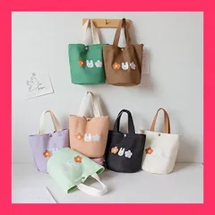 【スタッフおすすめ！】[SEYIXU] ランチパック ミニトートバッグ レディース 可愛い キャンパス プチバッグ 大人 女子の子 手提げバッグ お弁当バッグ 通勤 通学 軽量 おしゃれ 帆布ランチトート