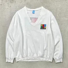 80年代 adidas アディダス スウェットシャツ Vネック メンズXL相当 【SS2506】