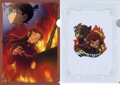 【中古】クリアファイル 江戸川コナン＆浅井成実(ピアノ・ソナタ『月光』殺人事件) A4クリアファイルセット(2枚組) 「セガ ラッキーくじ 名探偵コナン メモリアルカット FILE.2」 K賞