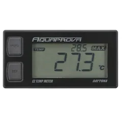 【在庫処分】デイトナ(Daytona) AQUAPROVA (アクアプローバ) バイク用 油温/水温計 デジタル 防水 電池駆動 EZシリーズ テンプメーター 72812