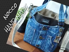 №690【Overall DENIM✖️ToteBAG♥】デニムリメイクトートバッグ 👖オーバーオール🩷