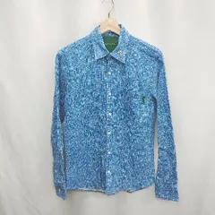 ◇ ⊂ ◎ AFAME アフェイム) 長袖 シャツ サイズ2 ブルー メンズ E  【1502180005640】