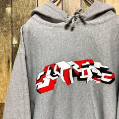 カナダ製》シュプリーム SUPREME☆プルオーバーパーカー L 刺繍ロゴ 