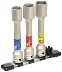 トネ(TONE) プロテクター付インパクト用薄形ロングホイルナットソケットセット HAP403LLN 差込角12.7mm(1/2＂) 内容3点