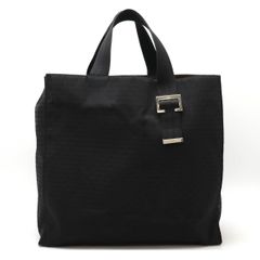 Christian Dior クリスチャン ディオール DIOR HOMME ディオール オム ロゴ ジャガード トートバッグ キャンバス ブラック 黒 シルバー金具