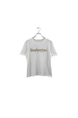 Burberrys white T-shirt バーバリーズ 半袖Tシャツ ホワイト サイズM ノバチェック 刺繍 レディース ヴィンテージ ネ