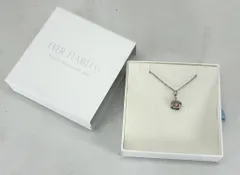 s24t-0504a【中古】スワロフスキージルコニア ネックレス 日本製 ピアス レディース FLAWLESS シルバー