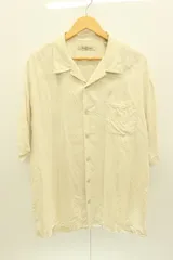 【中古】 Tommy Bahama メンズ半袖シャツ XL 開襟シャツ Tommy Bahama XL ベージュ 肌色 バックプリント