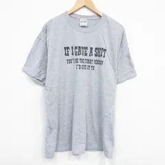 XL/古着 ヘインズ 半袖 ビンテージ Tシャツ メンズ 00s メッセージ クルーネック グレー 霜降り 25aug08 中古