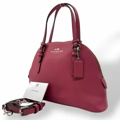 良品 1281 Coach ハンドバッグ 2way レザー ピンク