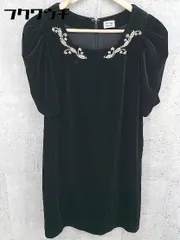 ◇ Million Carats ミリオンカラッツ バックジップ スパンコール 五分袖 ミニ ワンピース サイズS ブラック レディース 【中古】 【1002801666064】