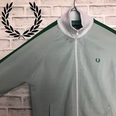 FREDPERRY フレッドペリー　トラックジャケット　薄水色 ミント　L 80s ポルトガル製 FRED PERRYフレッドペリー ワンポイント